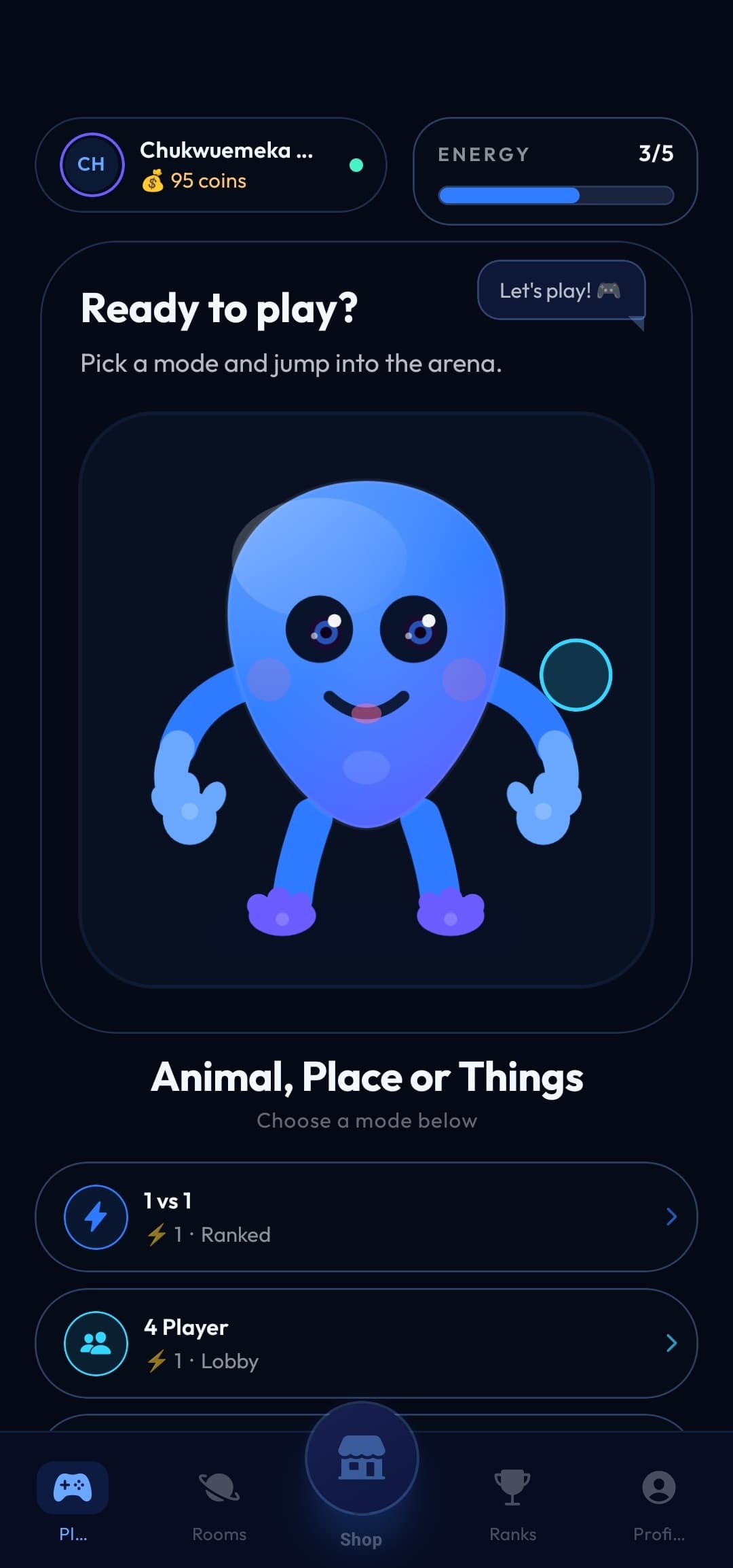 LexClash game screen